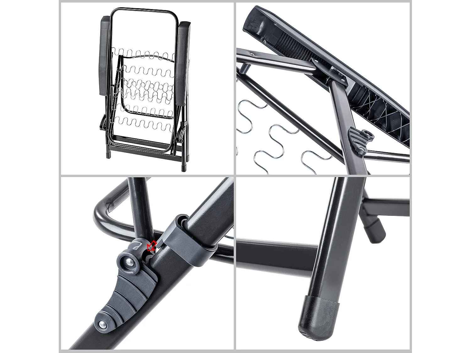 KADAX Sedia da giardino con poggiapiedi, sdraio con cuscino, sedia a sdraio pieghevole, sdraio da giardino con schienale regolabile, sedia da giardino, sedia relax