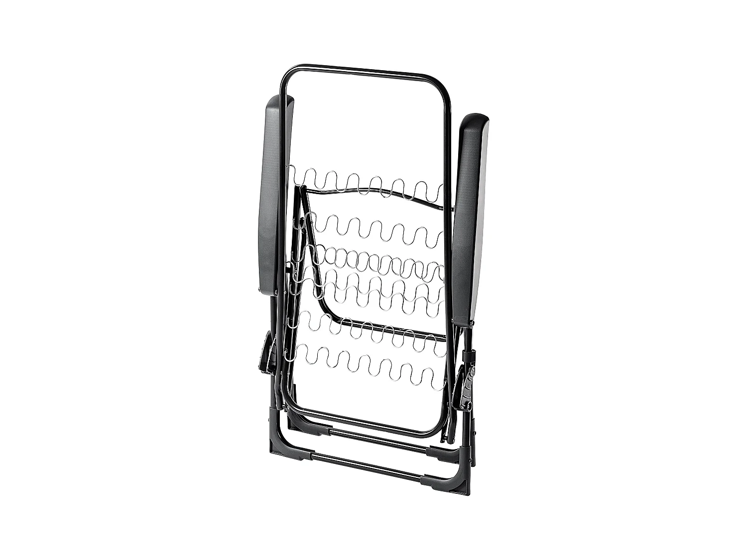 Chaise de jardin KADAX avec dossier réglable, chaise relax en acier thermolaqué, chaise pliante avec capacité de charge jusqu'à 110 kg, chaise longue avec coussin