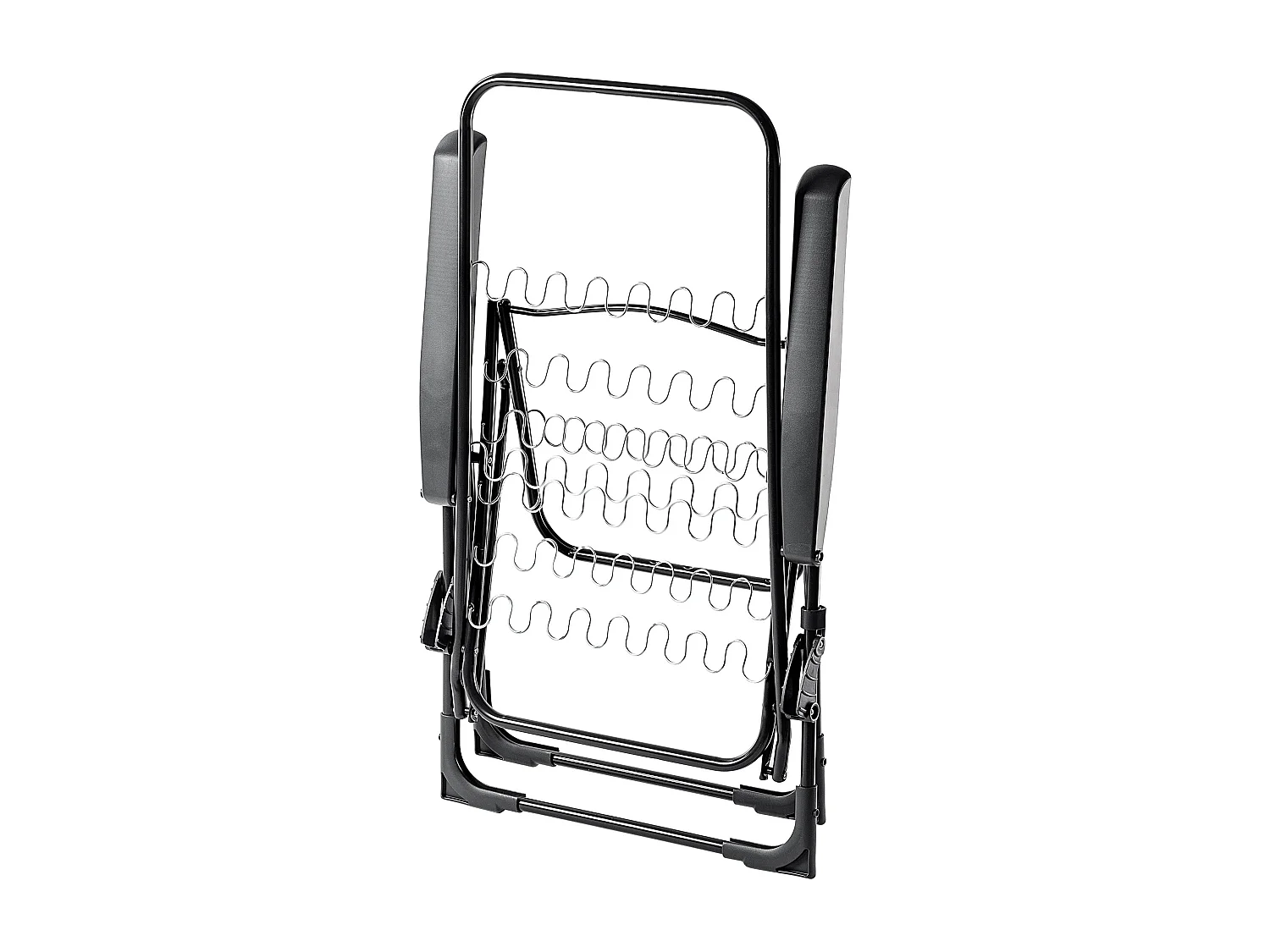 Chaise de jardin KADAX avec dossier réglable, chaise relax en acier thermolaqué, chaise pliante avec capacité de charge jusqu'à 110 kg, chaise longue avec coussin