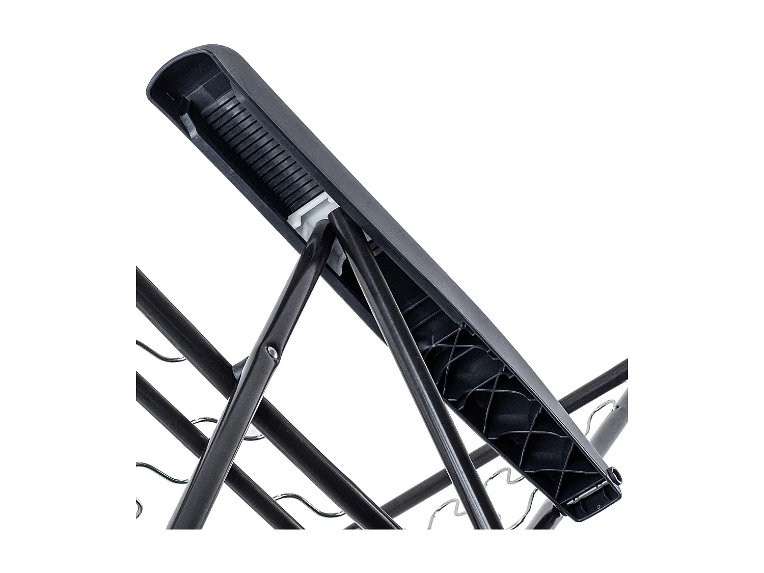 Chaise de jardin KADAX avec dossier réglable, chaise relax en acier thermolaqué, chaise pliante avec capacité de charge jusqu'à 110 kg, chaise longue avec coussin