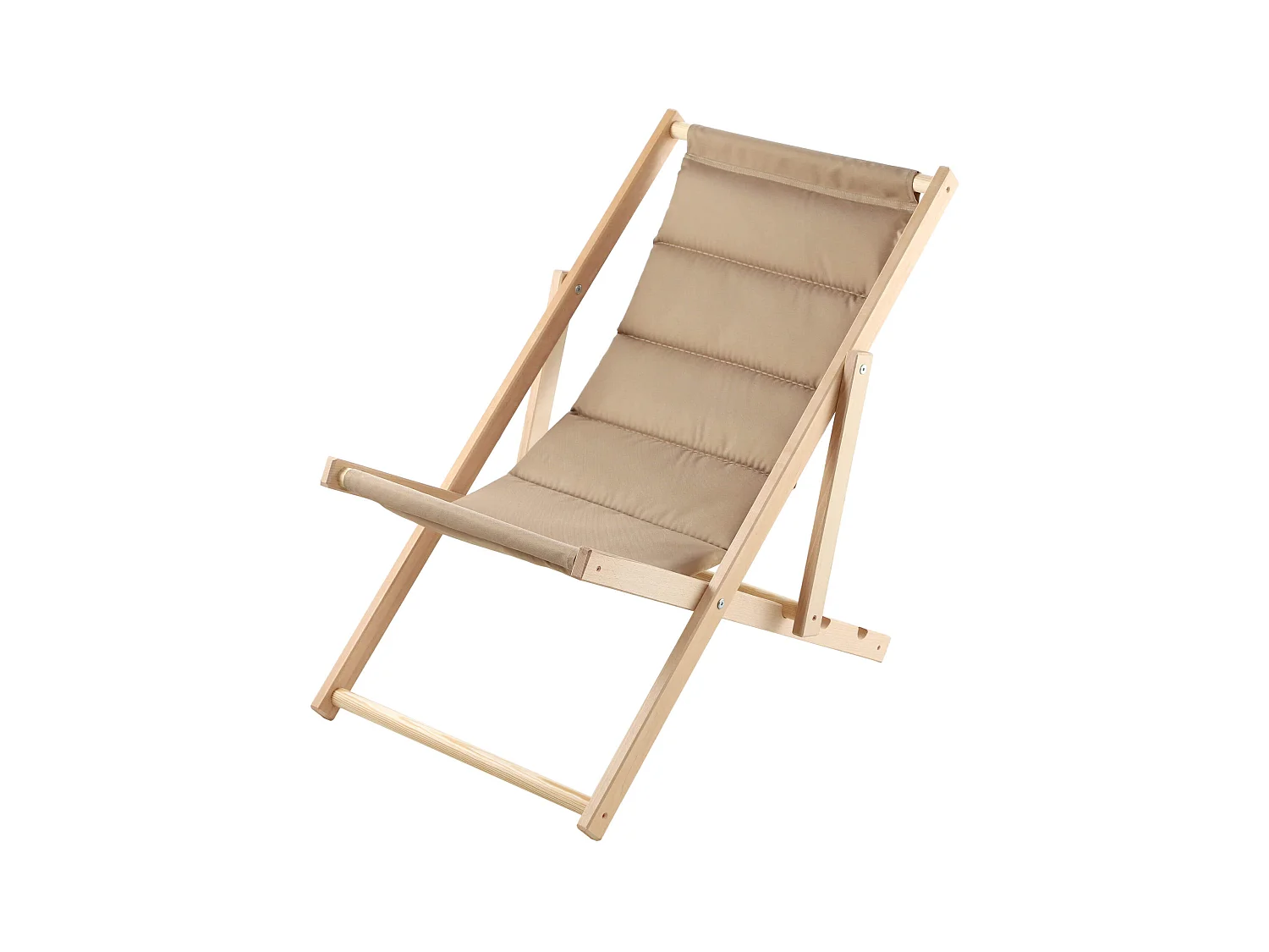 KADAX Bain de soleil, chaise longue de plage en bois, transat jusqu'à 120 kg, bain de soleil en bois de hêtre, chaises pliantes en bois, chaise de plage, chaise de