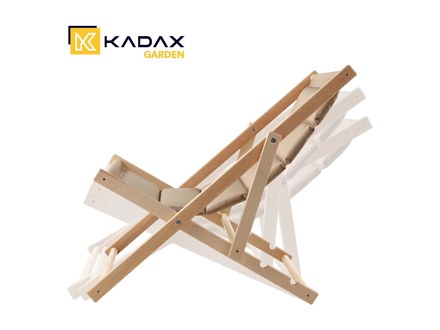 KADAX Sdraio in legno da giardino spiaggia cuscino pieghevole confortevole Produttore polacco