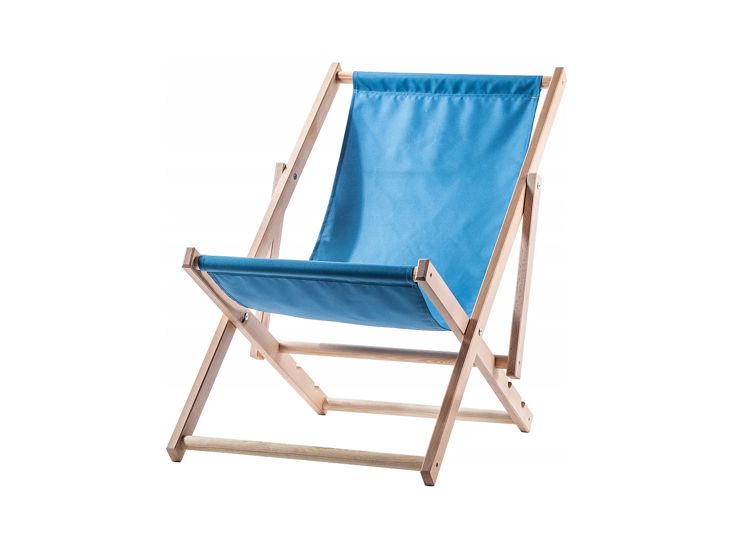 KADAX Liegestuhl aus Holz, klappbarer Strandgartenstuhl