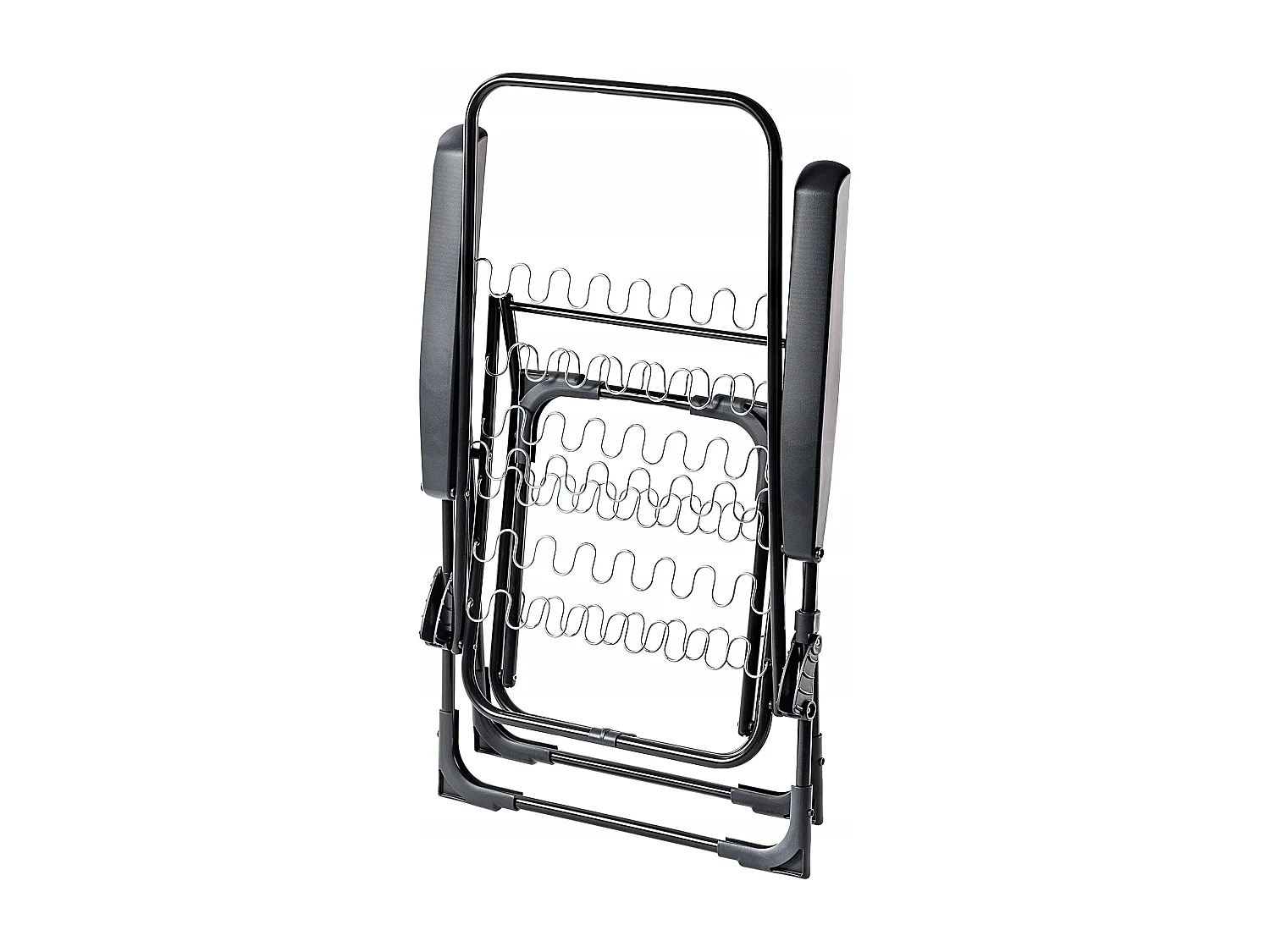 Chaise de jardin 2 en 1 KADAX, chaise longue en acier avec coussin, chaise longue pliante avec capacité de charge jusqu'à 110 kg, chaise de jardin avec