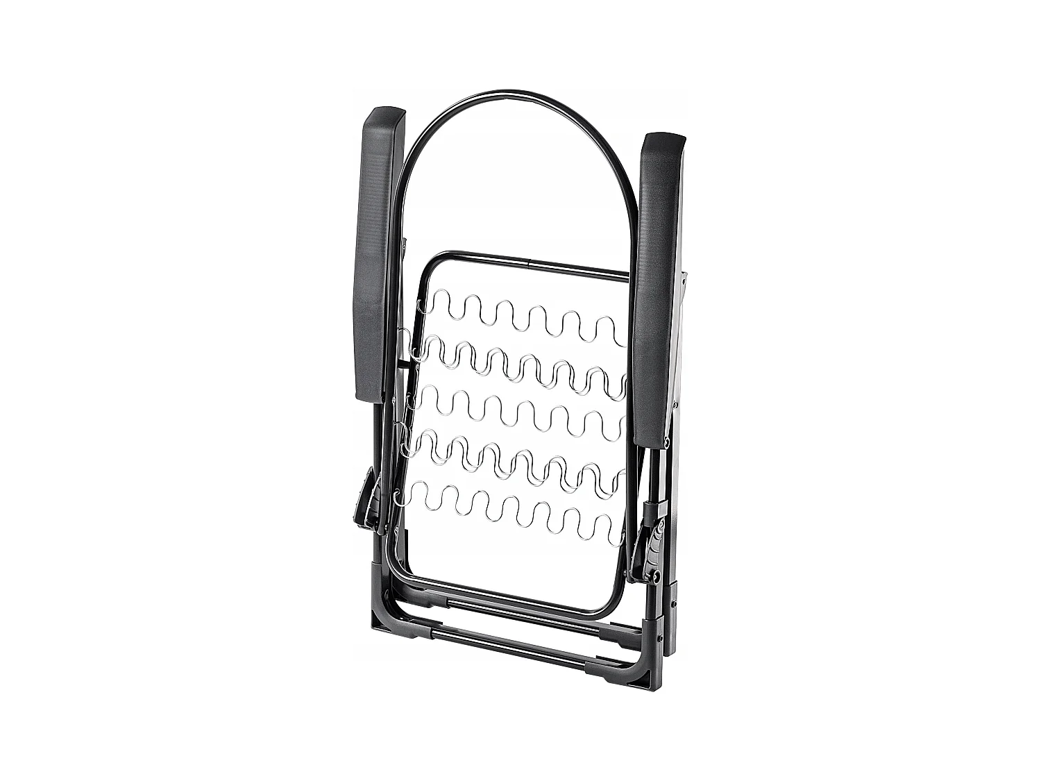 KADAX Tuinstoel met verstelbare rugleuning, relaxstoel van gepoedercoate stalen constructie, klapstoel met draagvermogen tot 110 kg, ligstoel met kussen (grijze