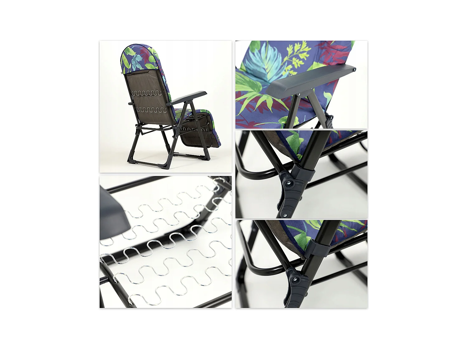 KADAX espreguiçadeira dobrável cadeira de jardim praia espreguiçadeira almofada apoio para os pés confortável