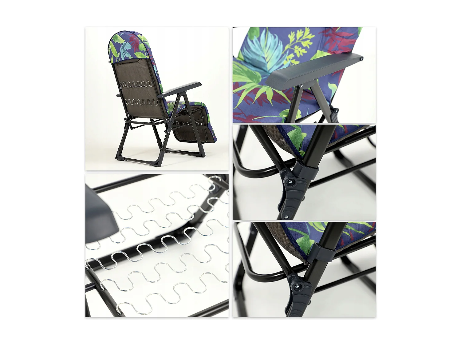 KADAX espreguiçadeira dobrável cadeira de jardim praia espreguiçadeira almofada apoio para os pés confortável