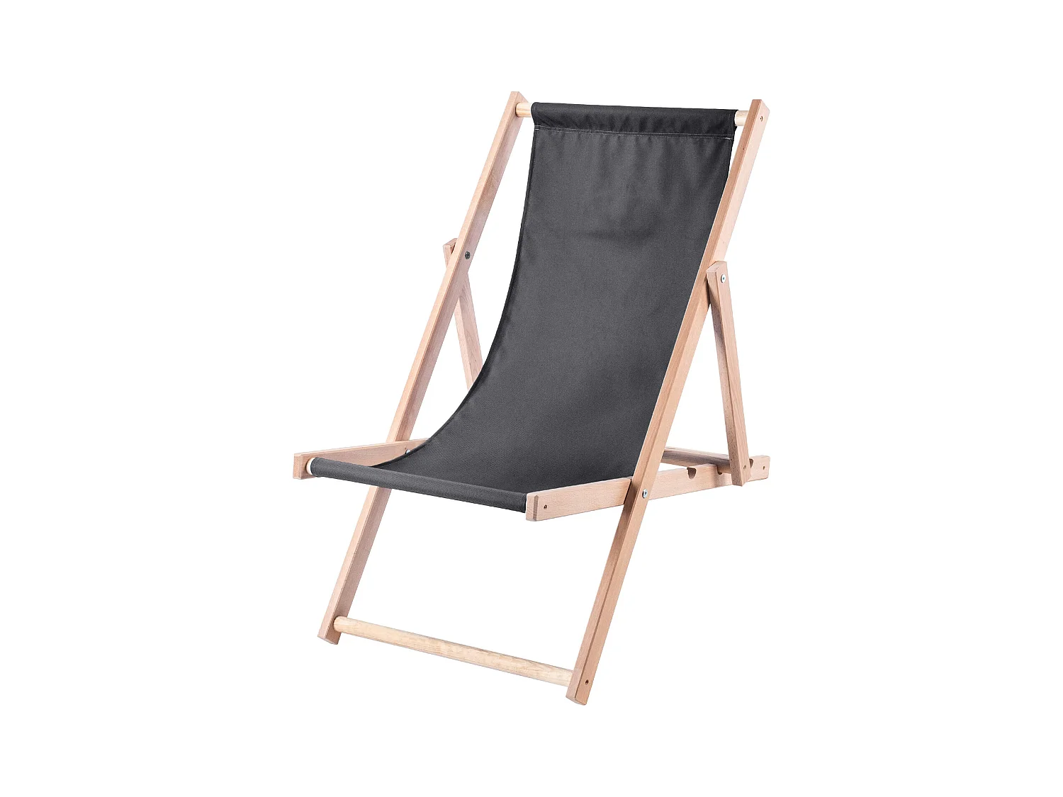 KADAX Bain de soleil, chaise de plage en bois, transat jusqu'à 120 kg, bain de soleil en bois de hêtre, chaises pliantes en bois, chaise de plage, chaise de plage
