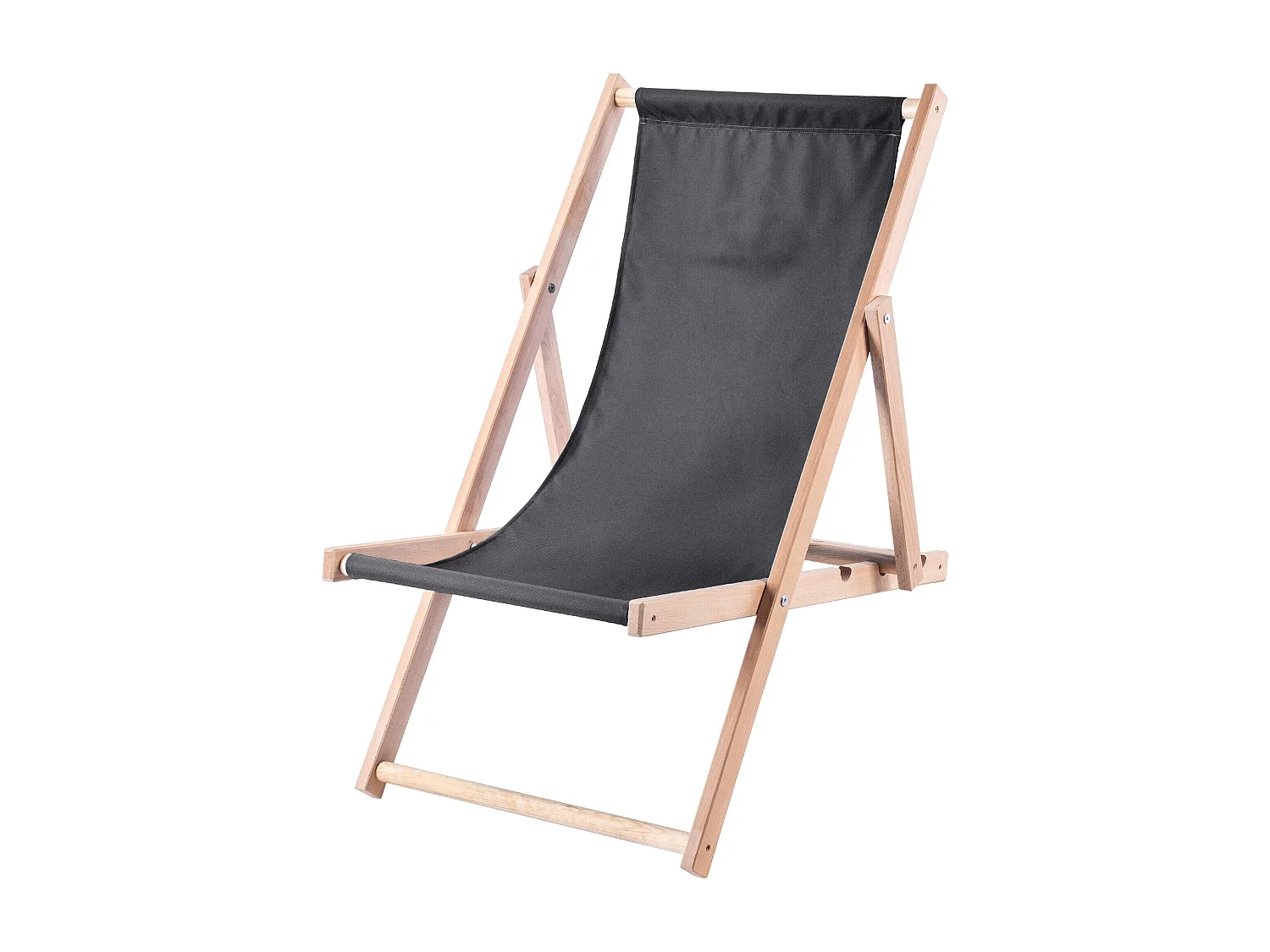 KADAX Bain de soleil, chaise de plage en bois, transat jusqu'à 120 kg, bain de soleil en bois de hêtre, chaises pliantes en bois, chaise de plage, chaise de plage