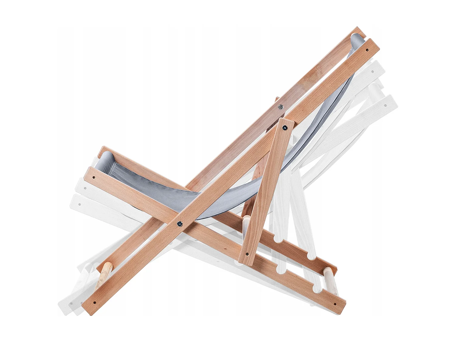 KADAX Chaise longue, chaise de plage en bois, transat jusqu'à 120 kg, chaise longue en bois de hêtre, chaises pliantes en bois, chaise de plage, chaise pliante