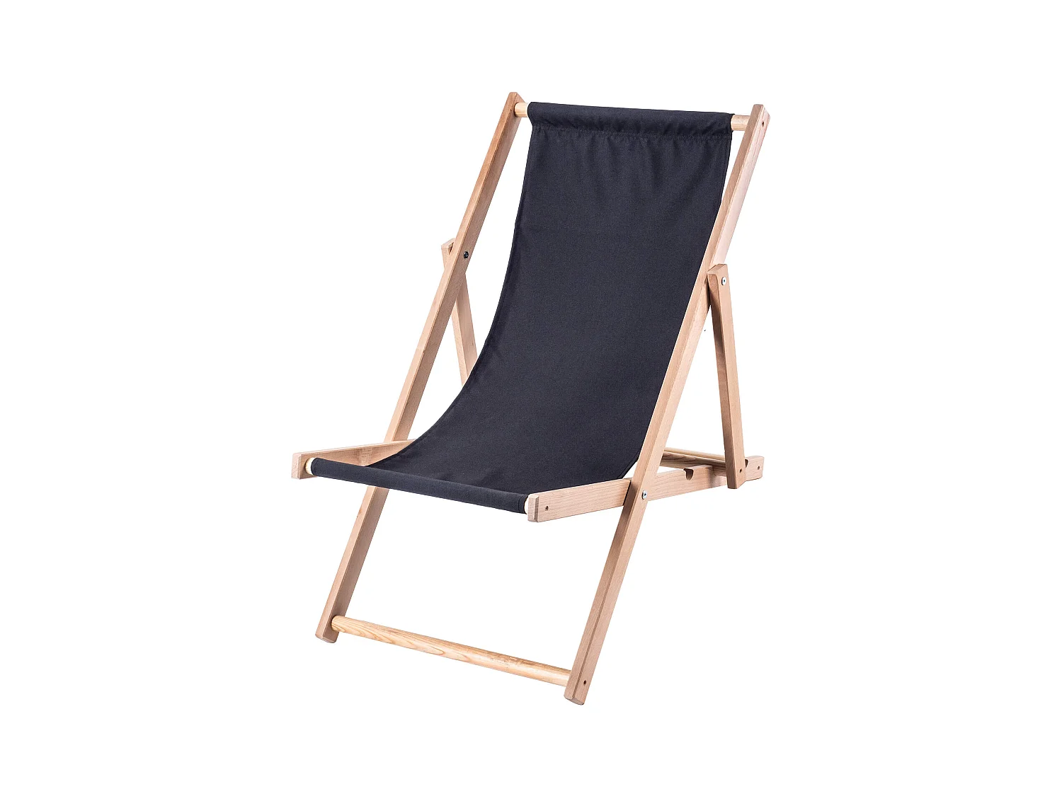 KADAX Chaise longue, chaise de plage en bois, transat jusqu'à 120 kg, chaise longue en bois de hêtre, chaises pliantes en bois, chaise de plage, chaise de plage