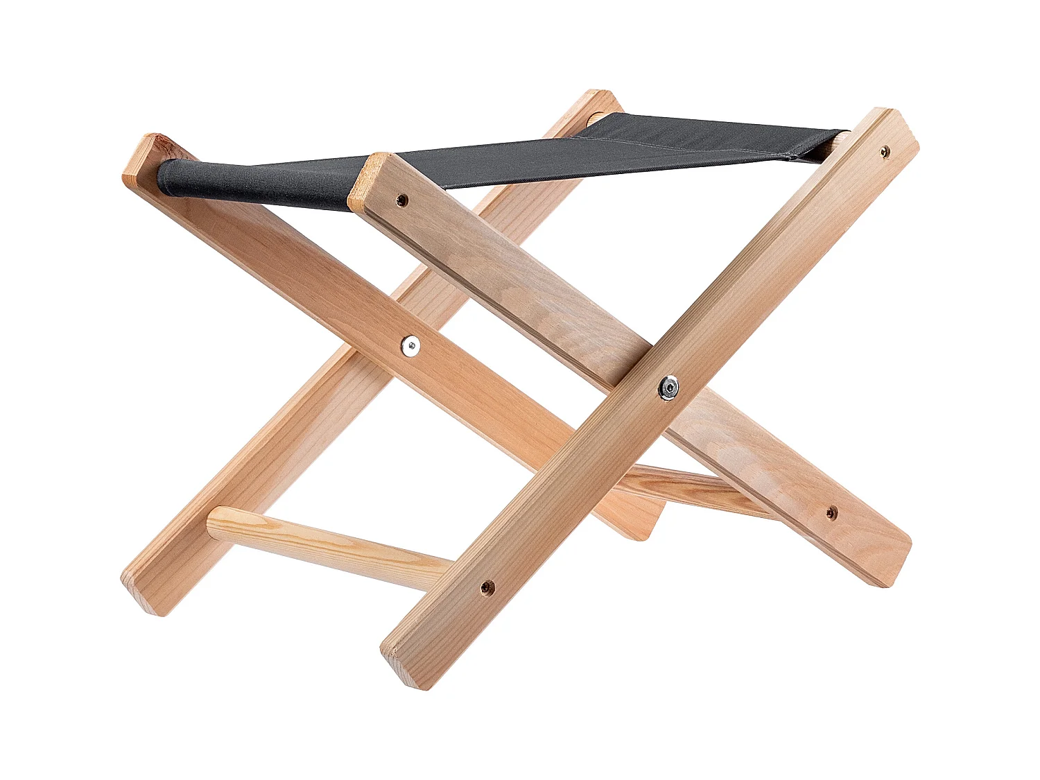 Sgabello pieghevole in legno KADAX 40x31 cm da giardino per la casa