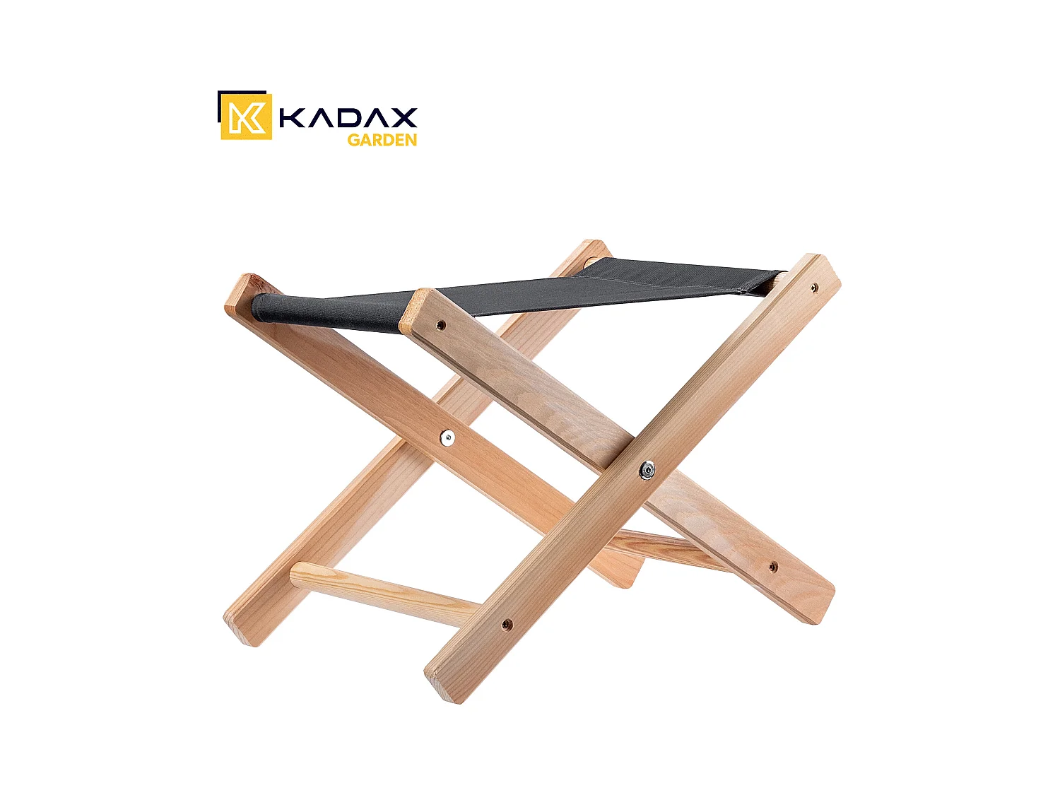 Sgabello pieghevole in legno KADAX 40x31 cm da giardino per la casa