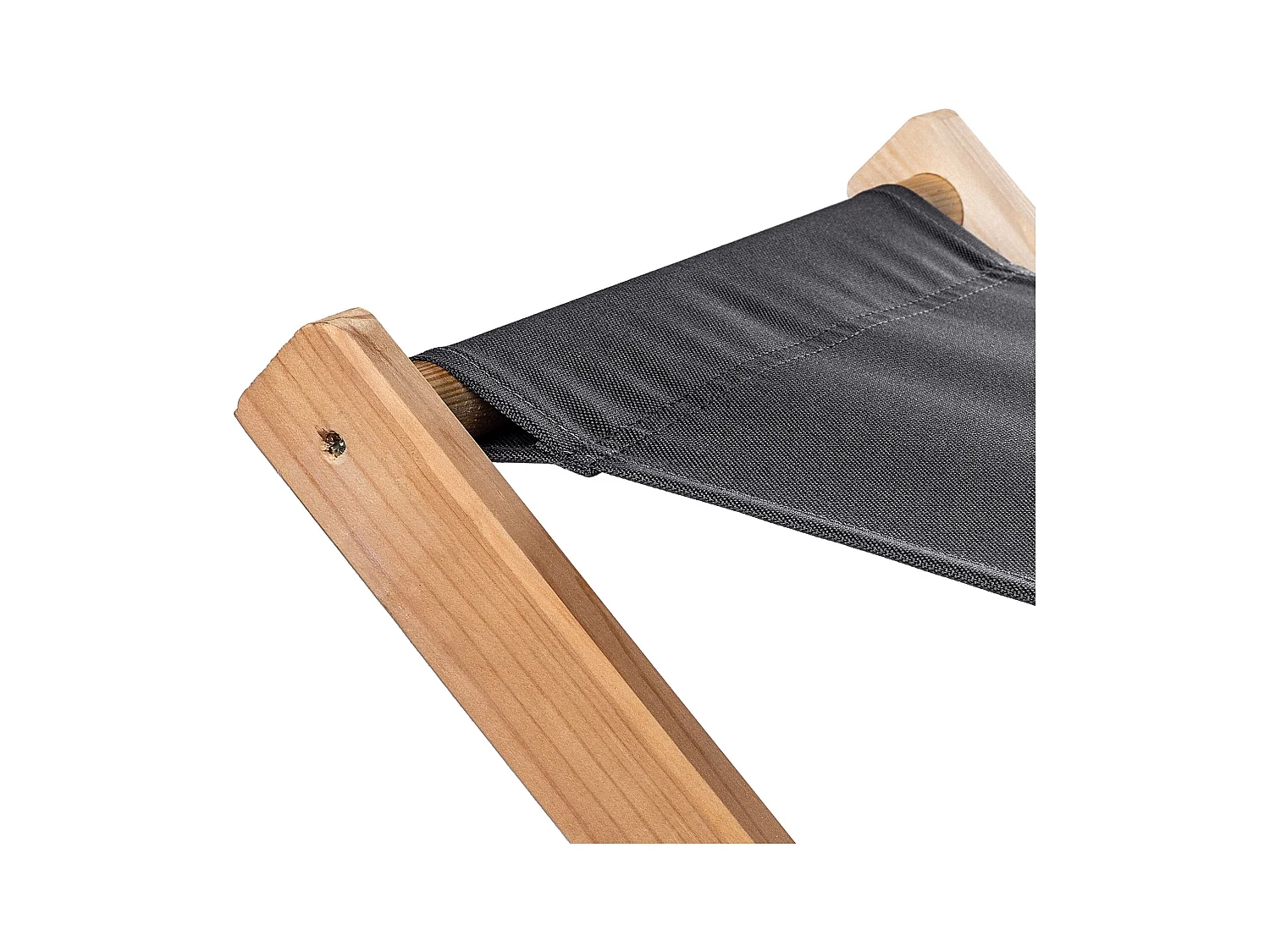 Sgabello pieghevole in legno KADAX 40x31 cm da giardino per la casa