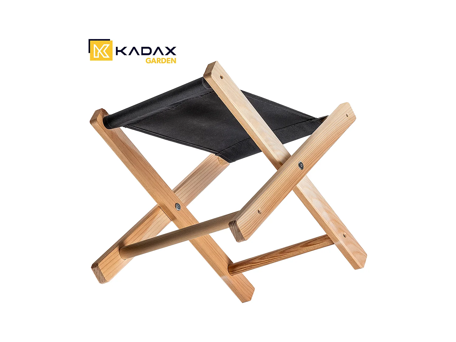 Sgabello pieghevole in legno KADAX 40x31 cm da giardino per la casa