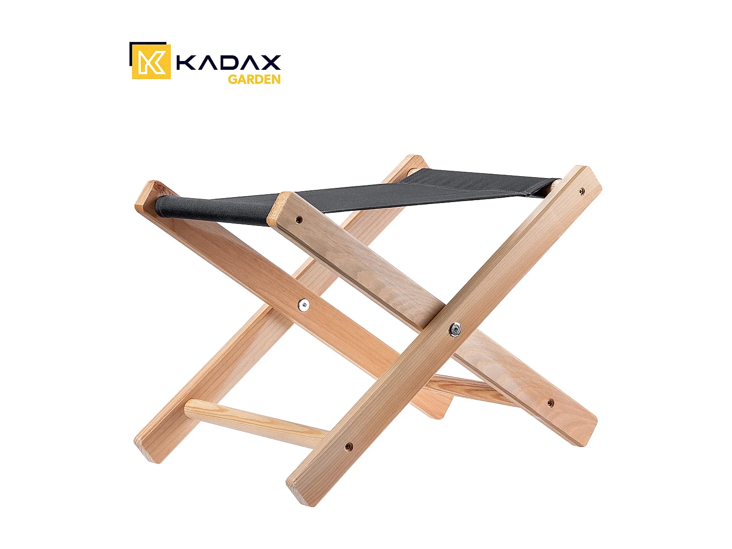 Tabouret pliant KADAX, 40 x 31 x 31 cm, tabouret en bois, chaise pliante jusqu'à 100 kg de capacité de charge, chaise pliante pour jardin, balcon, terrasse et