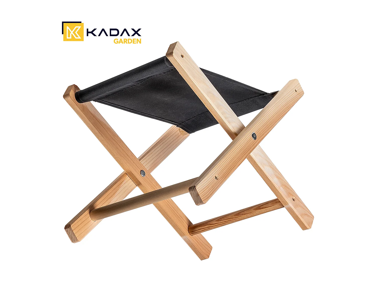 Tabouret pliant KADAX, 40 x 31 x 31 cm, tabouret en bois, chaise pliante jusqu'à 100 kg de capacité de charge, chaise pliante pour jardin, balcon, terrasse et