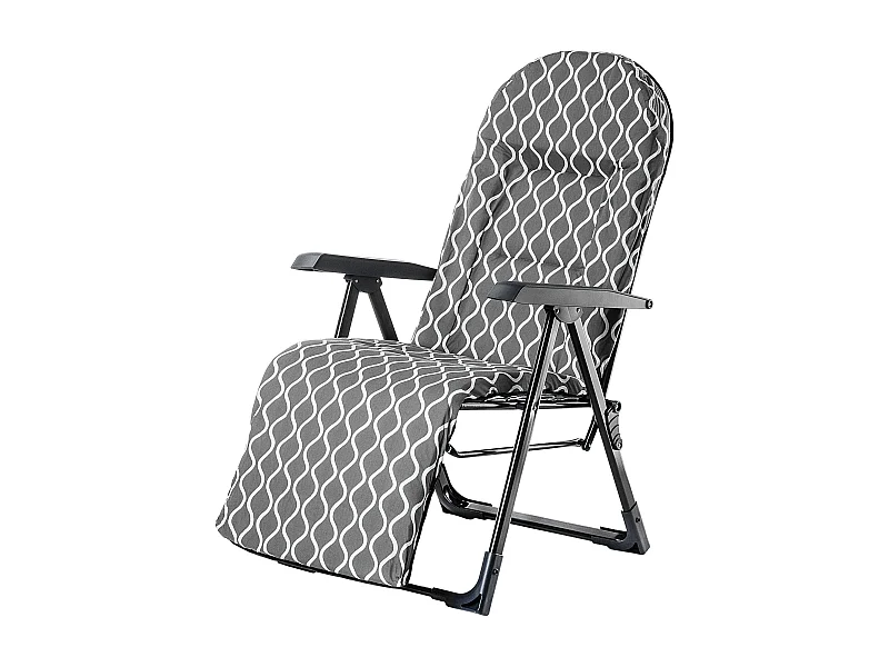 KADAX Sdraio Poltrona da Giardino Pieghevole Lettino da Spiaggia Cuscino Poggiapiedi Comodo