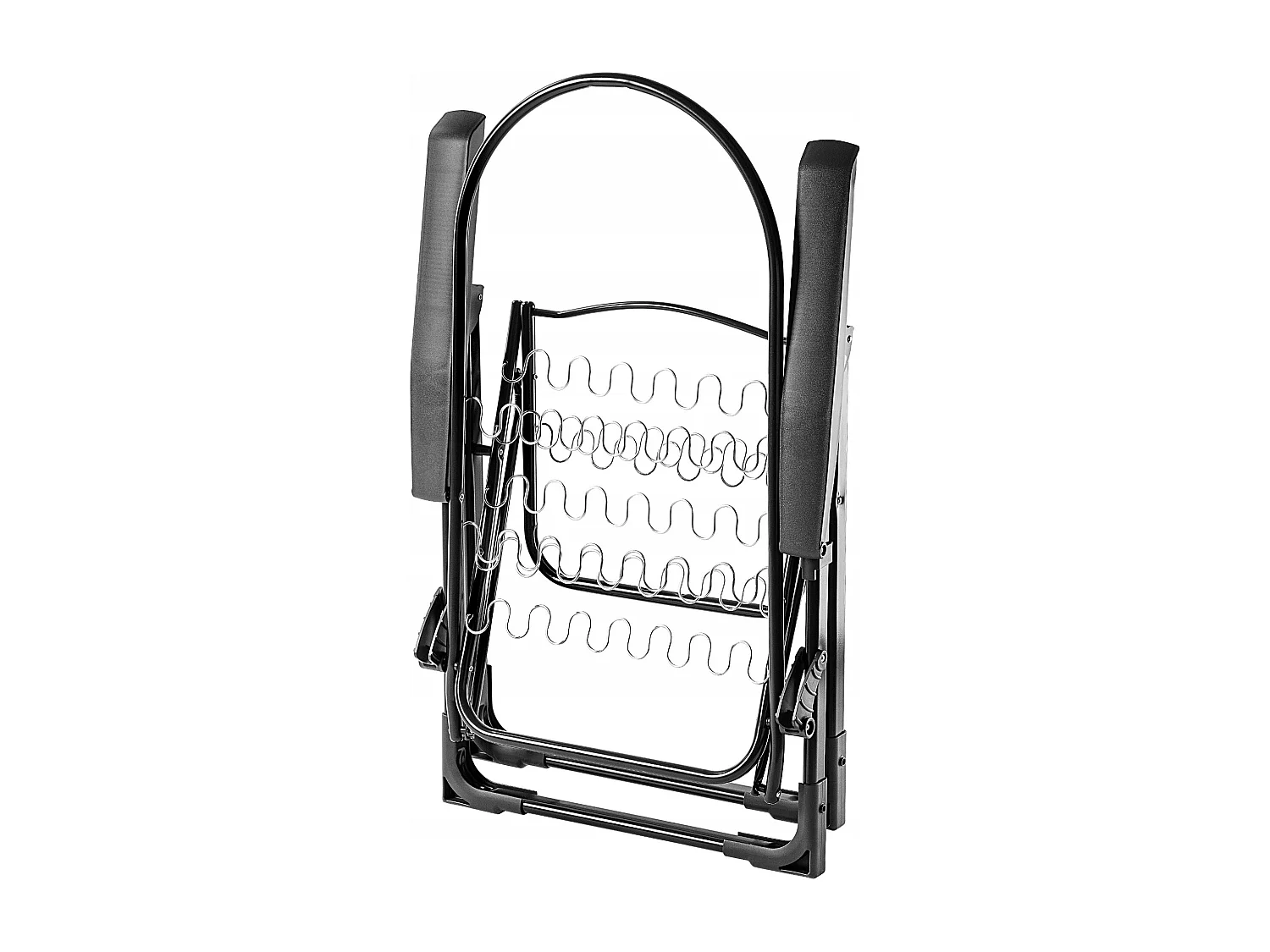 Chaise de jardin KADAX avec dossier réglable, chaise relax en acier thermolaqué, chaise pliante avec capacité de charge jusqu'à 110 kg, chaise longue avec coussin