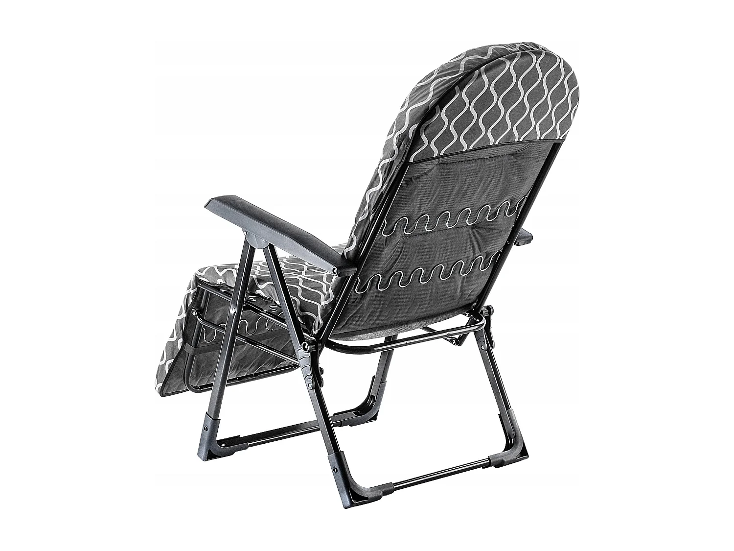 KADAX Leżak ogrodowy Soller Plus 150 x 68 cm, "Szare romby"