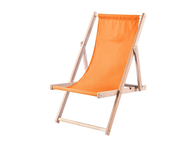 KADAX Liegestuhl aus Holz, klappbarer Strandgartenstuhl