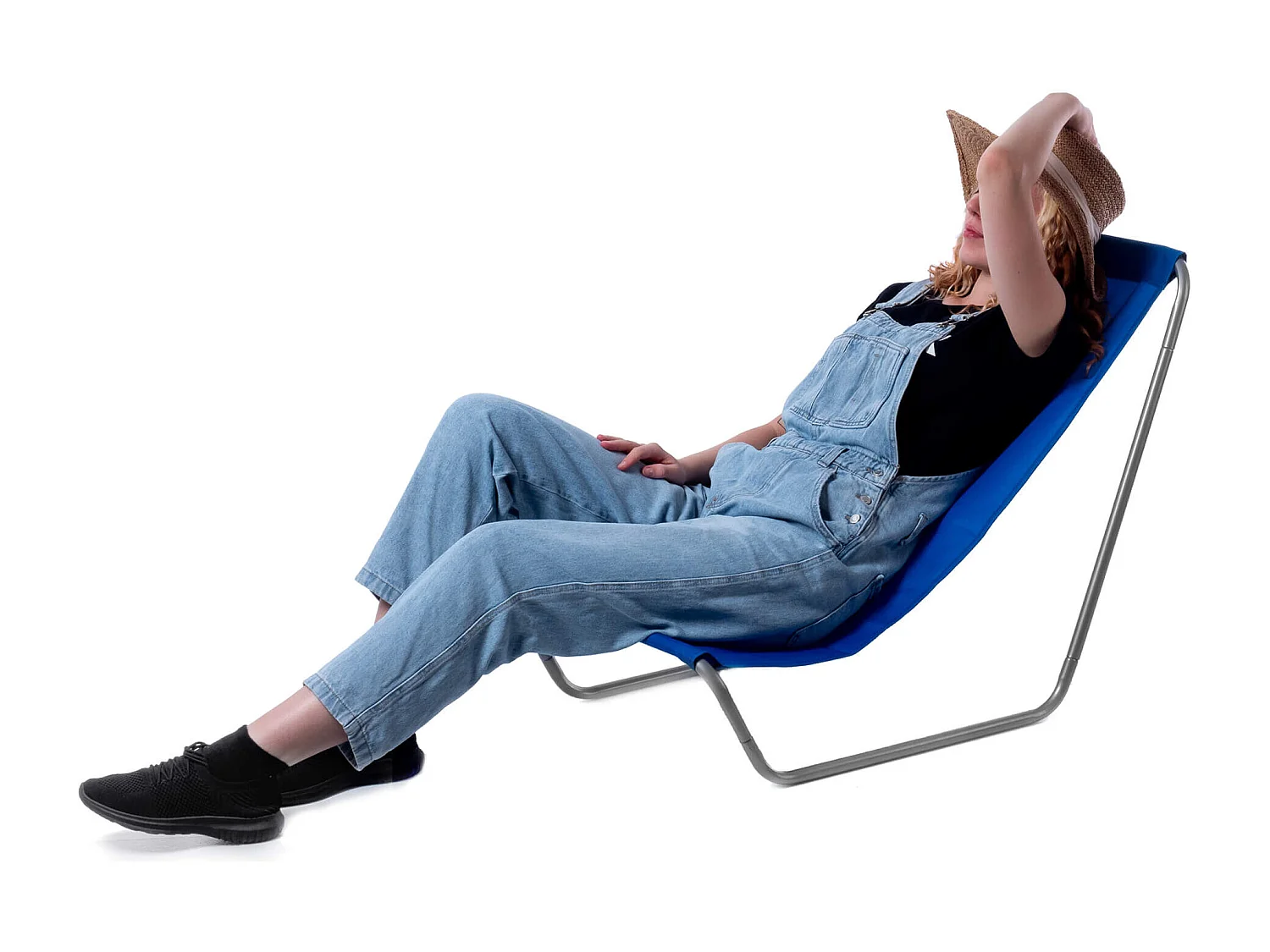 KADAX Chaise de plage, chaise longue pliable avec sac de transport, bain de soleil avec capacité de charge jusqu'à 100 kg, chaise pliante imperméable pour jardin,