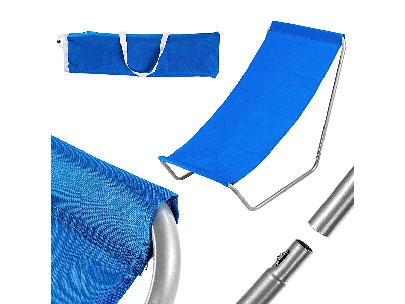 KADAX Chaise de plage, chaise longue pliable avec sac de transport, bain de soleil avec capacité de charge jusqu'à 100 kg, chaise pliante imperméable pour jardin,