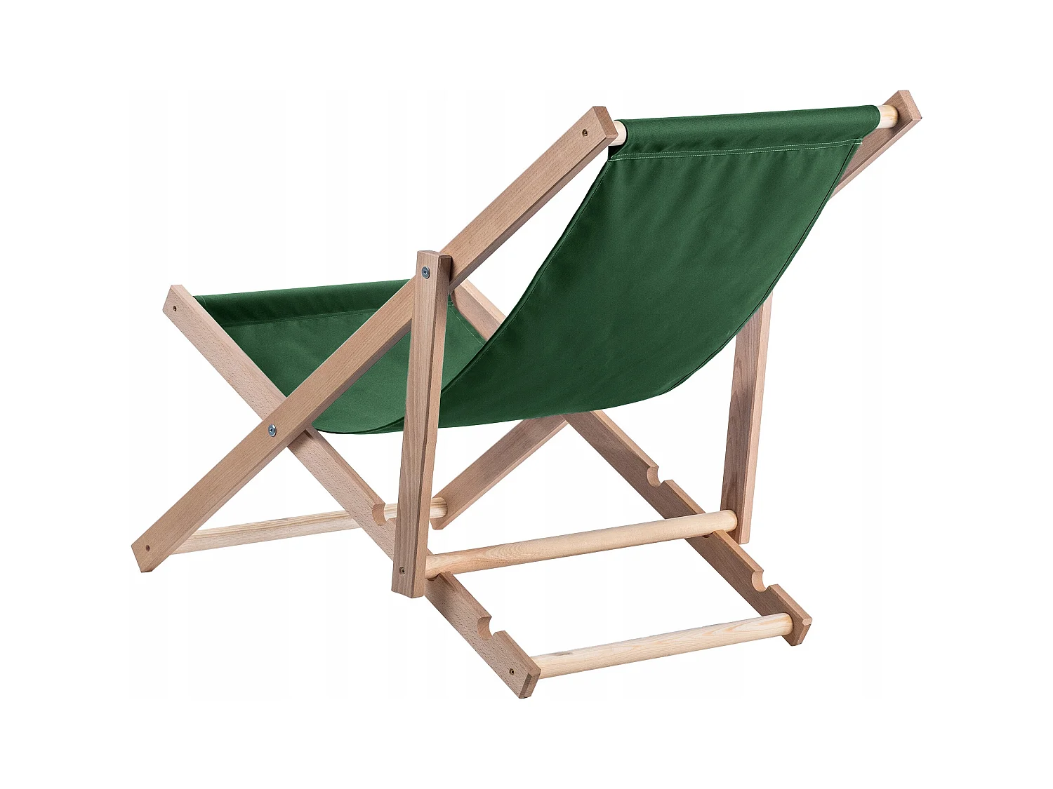 KADAX Holz-Garten-Strand-Liegestuhl, faltbar, grüne Liegestühle, polnischer Hersteller