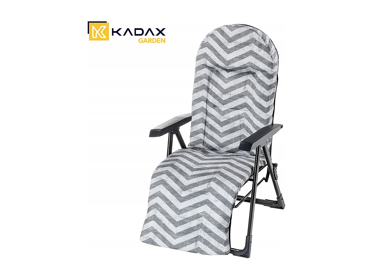 KADAX Leżak ogrodowy Soller Plus 150 x 68 cm "Zygzak"