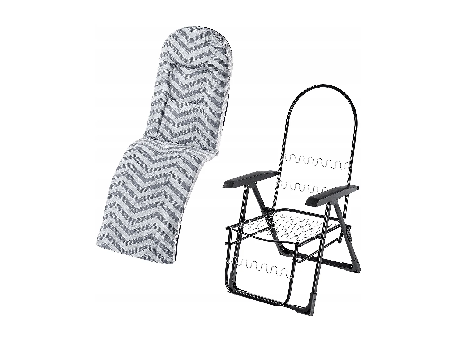 KADAX Leżak ogrodowy Soller Plus 150 x 68 cm "Zygzak"