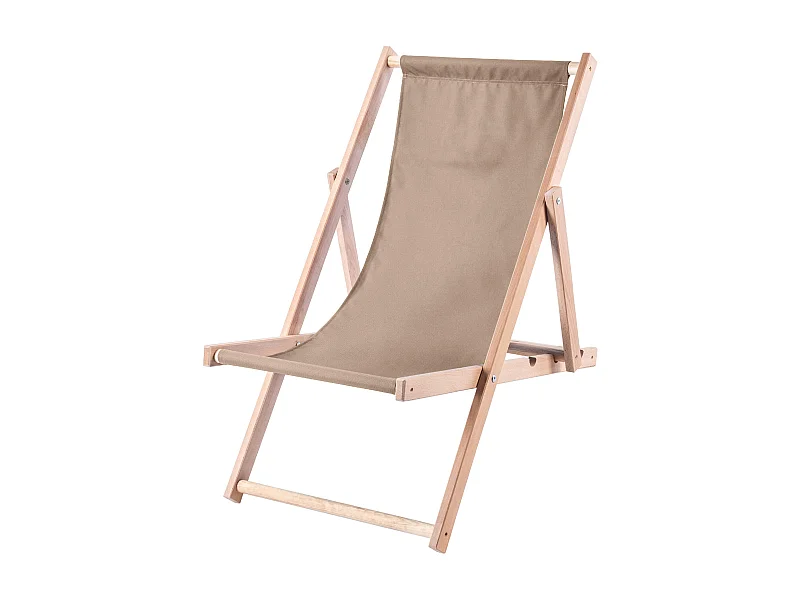 KADAX Sdraio da spiaggia in legno da giardino Sedie a sdraio pieghevoli beige Produttore polacco