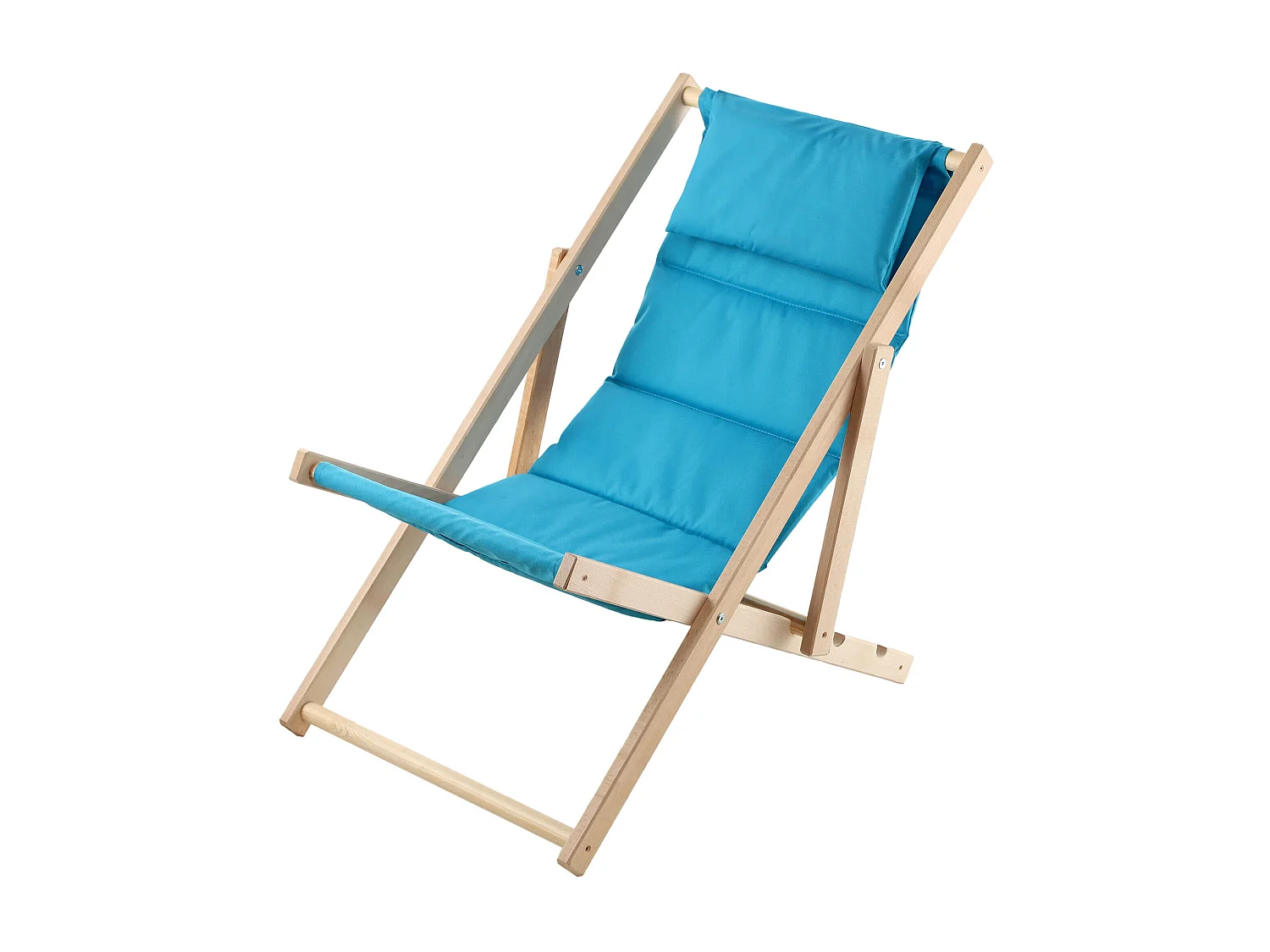 KADAX Bain de soleil, chaise de plage en bois, transat jusqu'à 120 kg, bain de soleil en bois de hêtre, chaises pliantes en bois, chaise de plage, chaise de plage