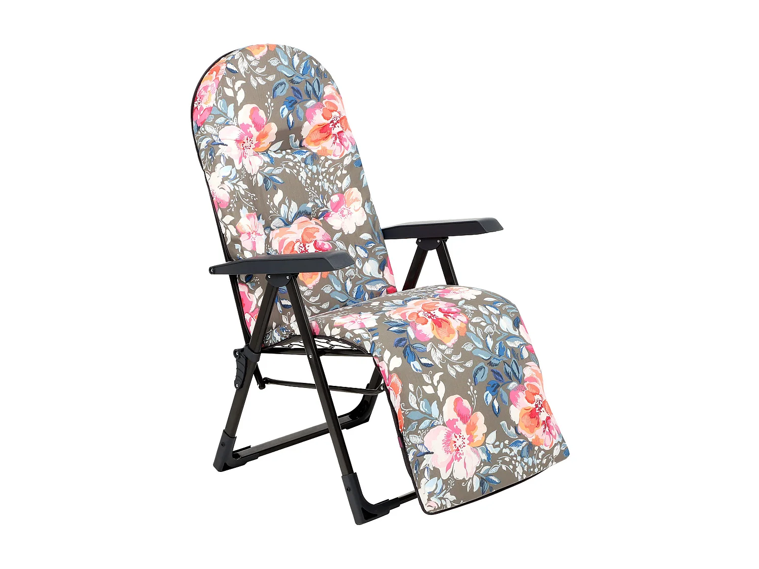 KADAX Leżak ogrodowy Soller Plus 150 x 68 cm "Kwiaty"