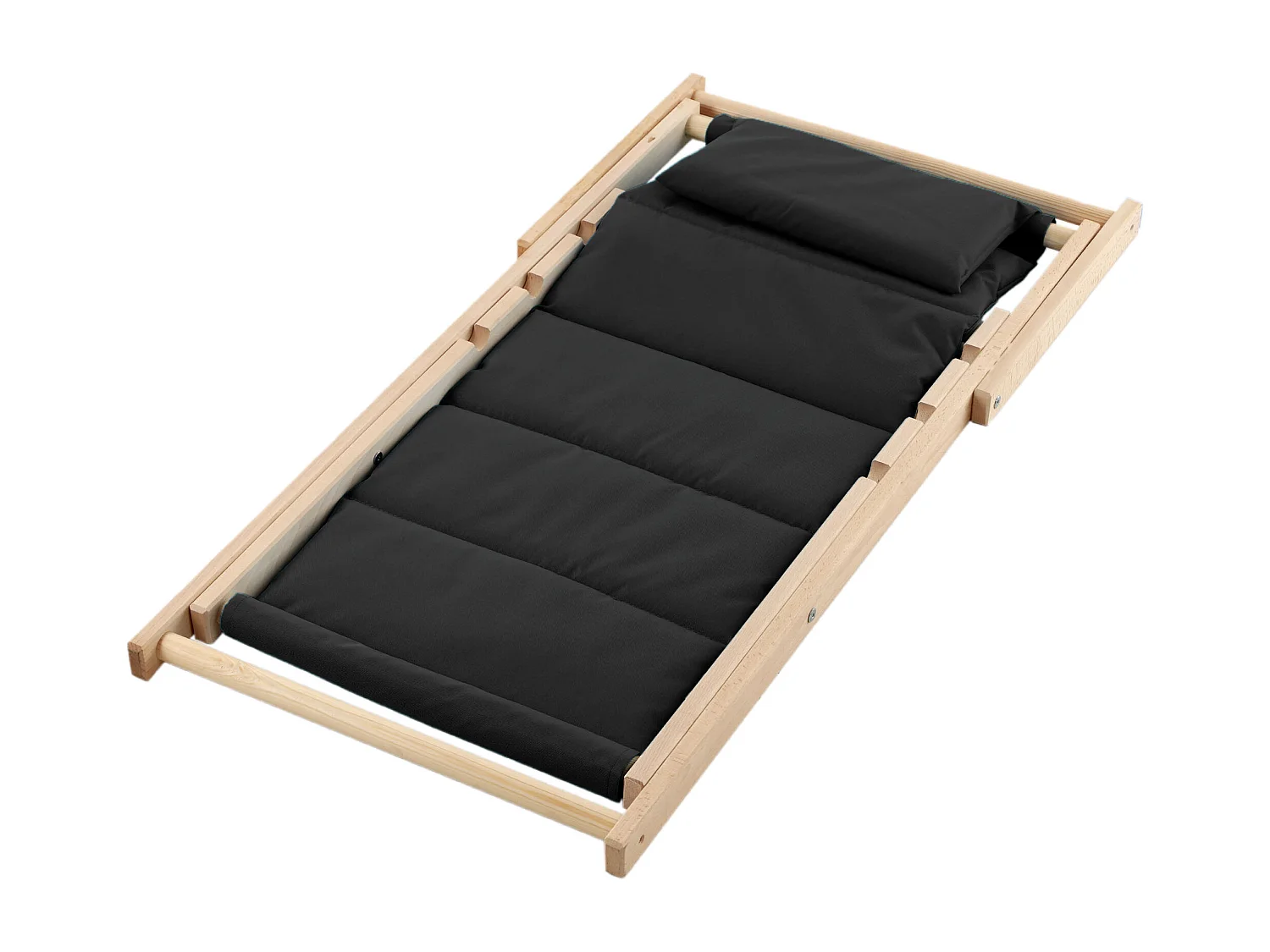 KADAX Bain de soleil, chaise de plage en bois, transat jusqu'à 120 kg, bain de soleil en bois de hêtre, chaises pliantes en bois, chaise de plage, chaise de plage