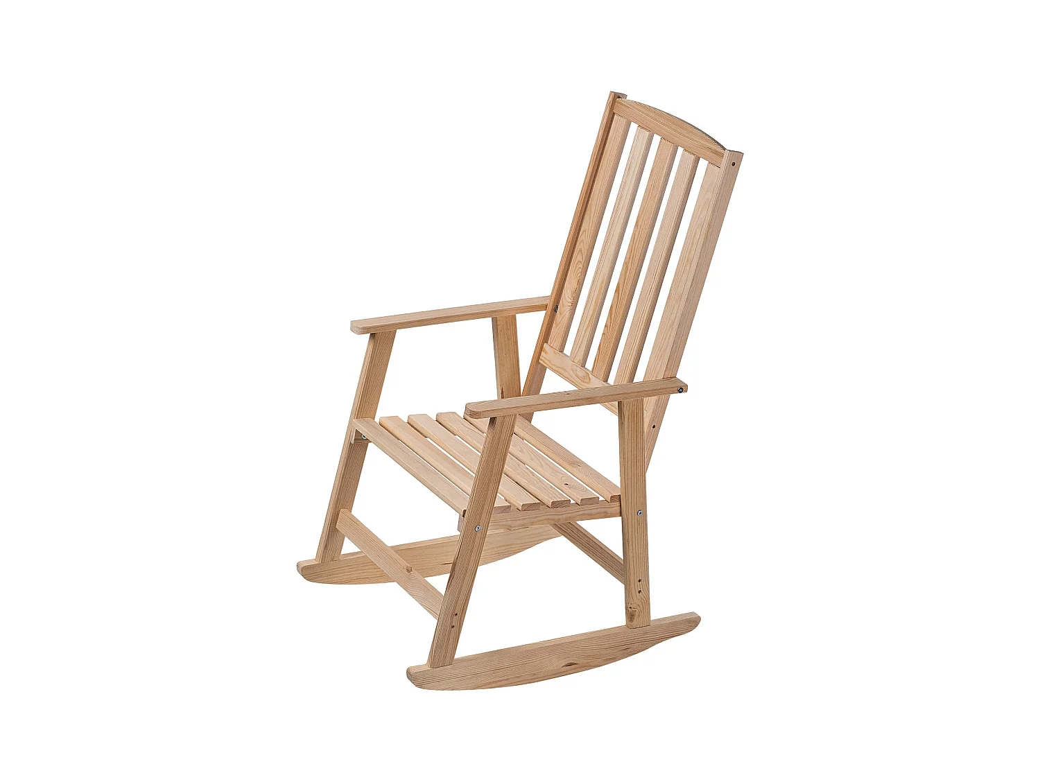 Chaise à bascule en bois Crenay naturel