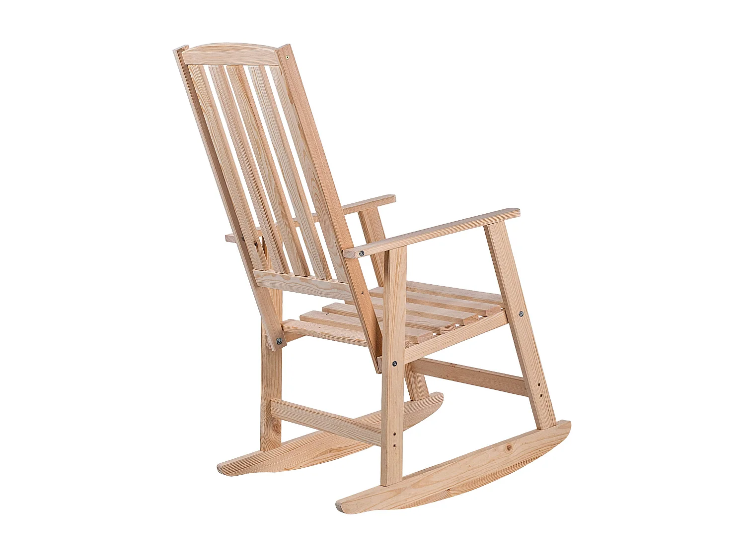 Chaise à bascule en bois Crenay naturel