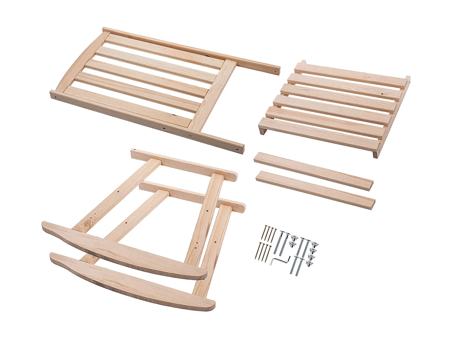 Chaise à bascule en bois Crenay naturel