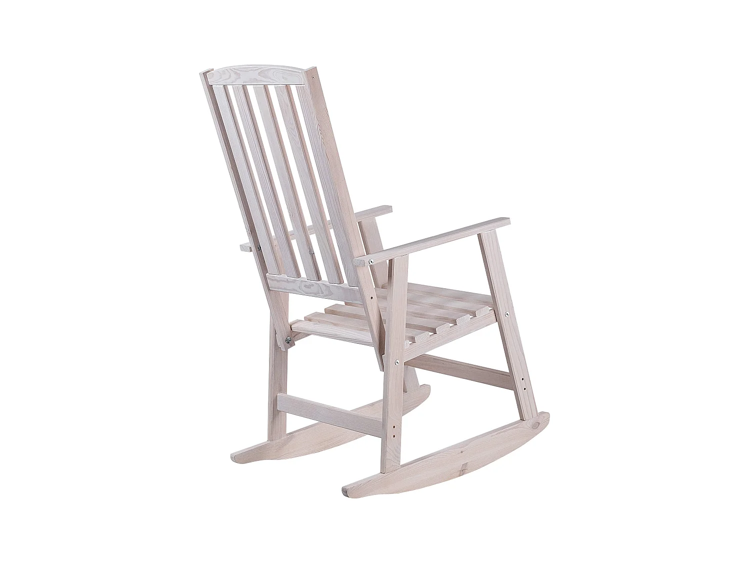 Chaise à bascule en bois Crenay blanche