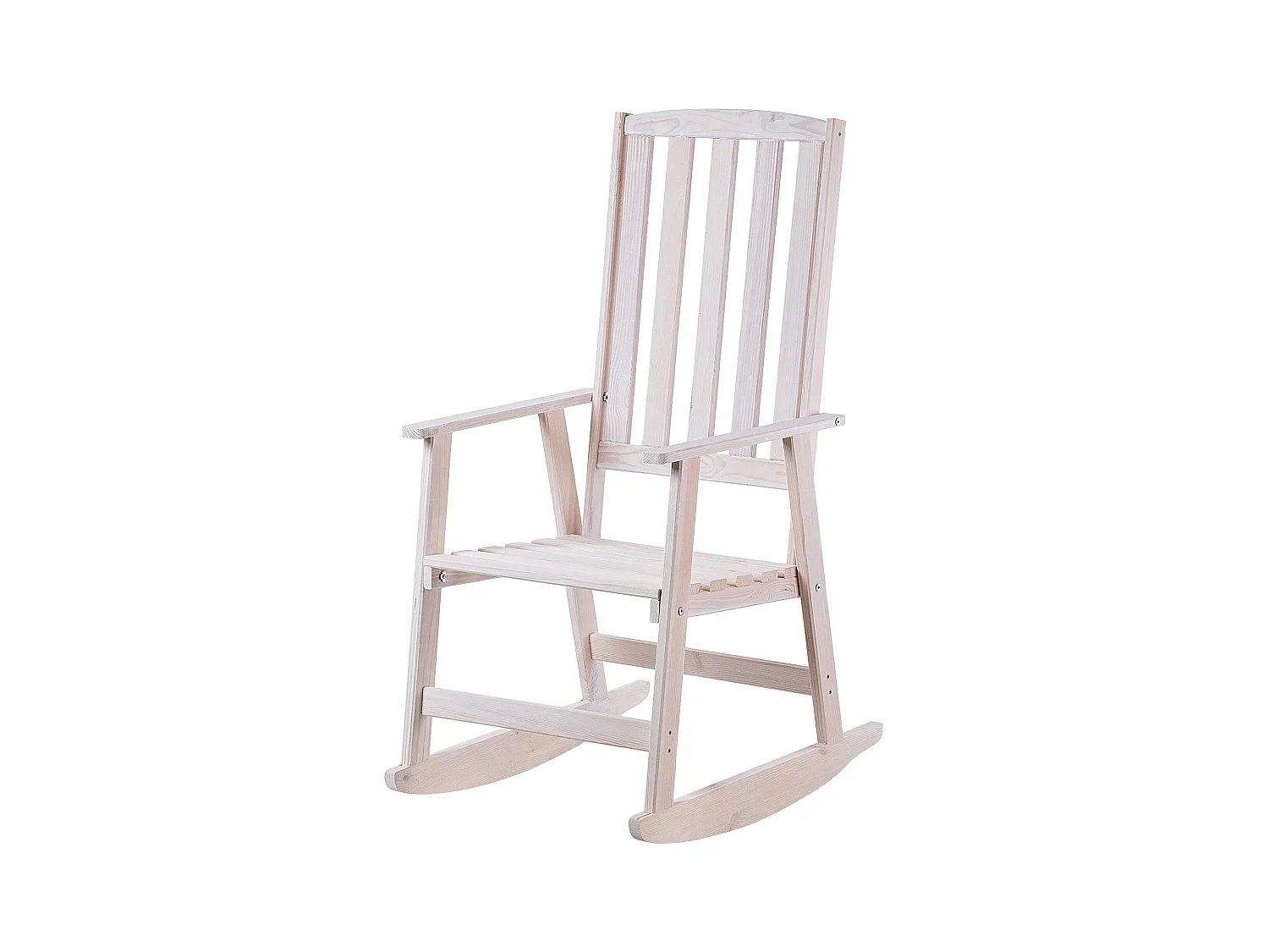 Houten schommelstoel Crenay wit