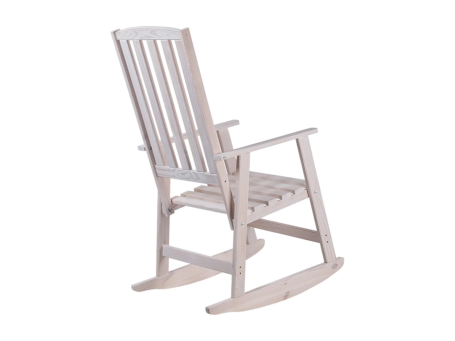 Chaise à bascule en bois Crenay blanche