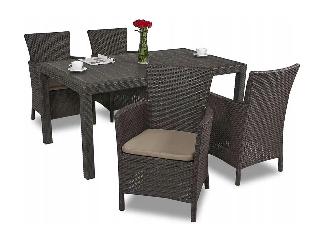 Allibert Almofada de Poltrona de Jardim para Cadeira de Terraço Confortável para o Jardim Forte