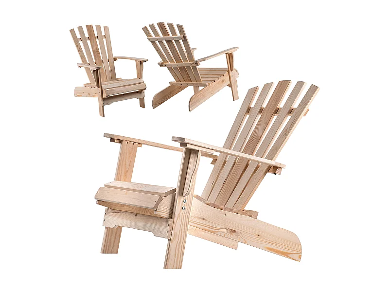 Arphy houten strandstoel naturel