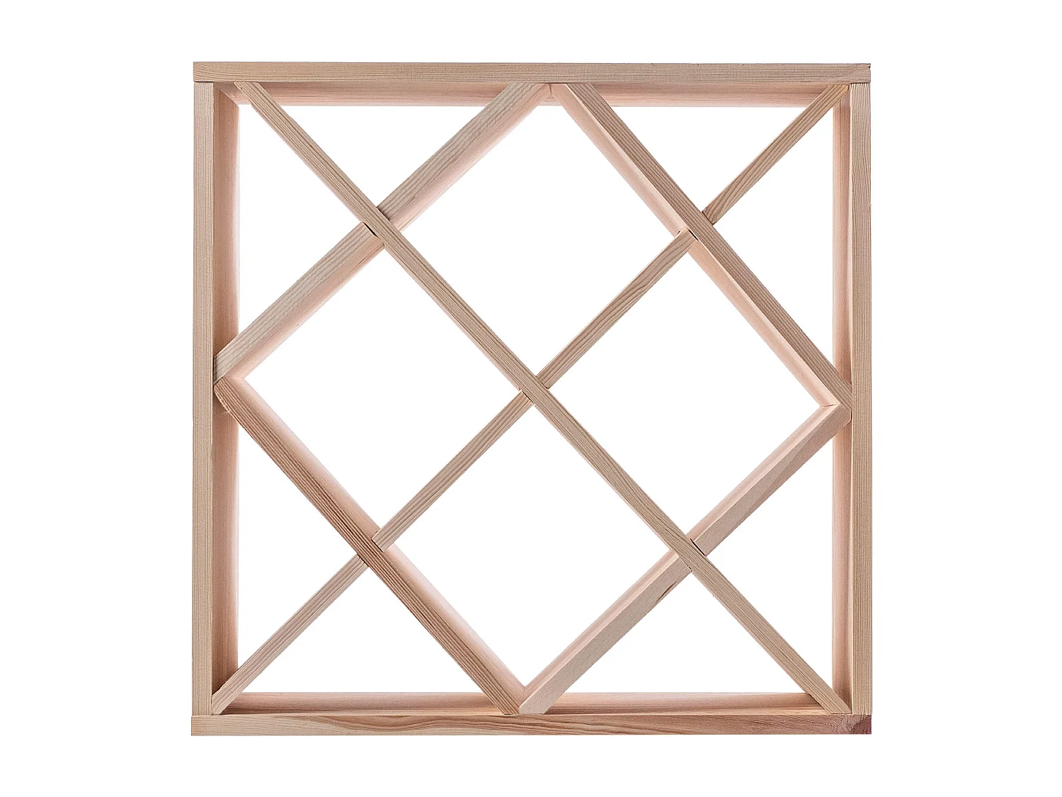 Weinregal Loreo, Holzgitter, hellbraun