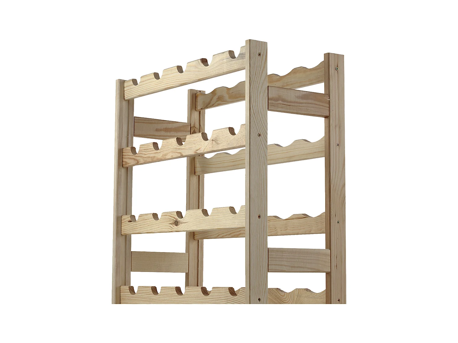 Casier à vin en bois KADAX, 54 x 53 x 25 cm, casier à bouteilles, 20 bouteilles, support à vin en pin, armoire à vin pour bouteilles de vin, collection de vin,