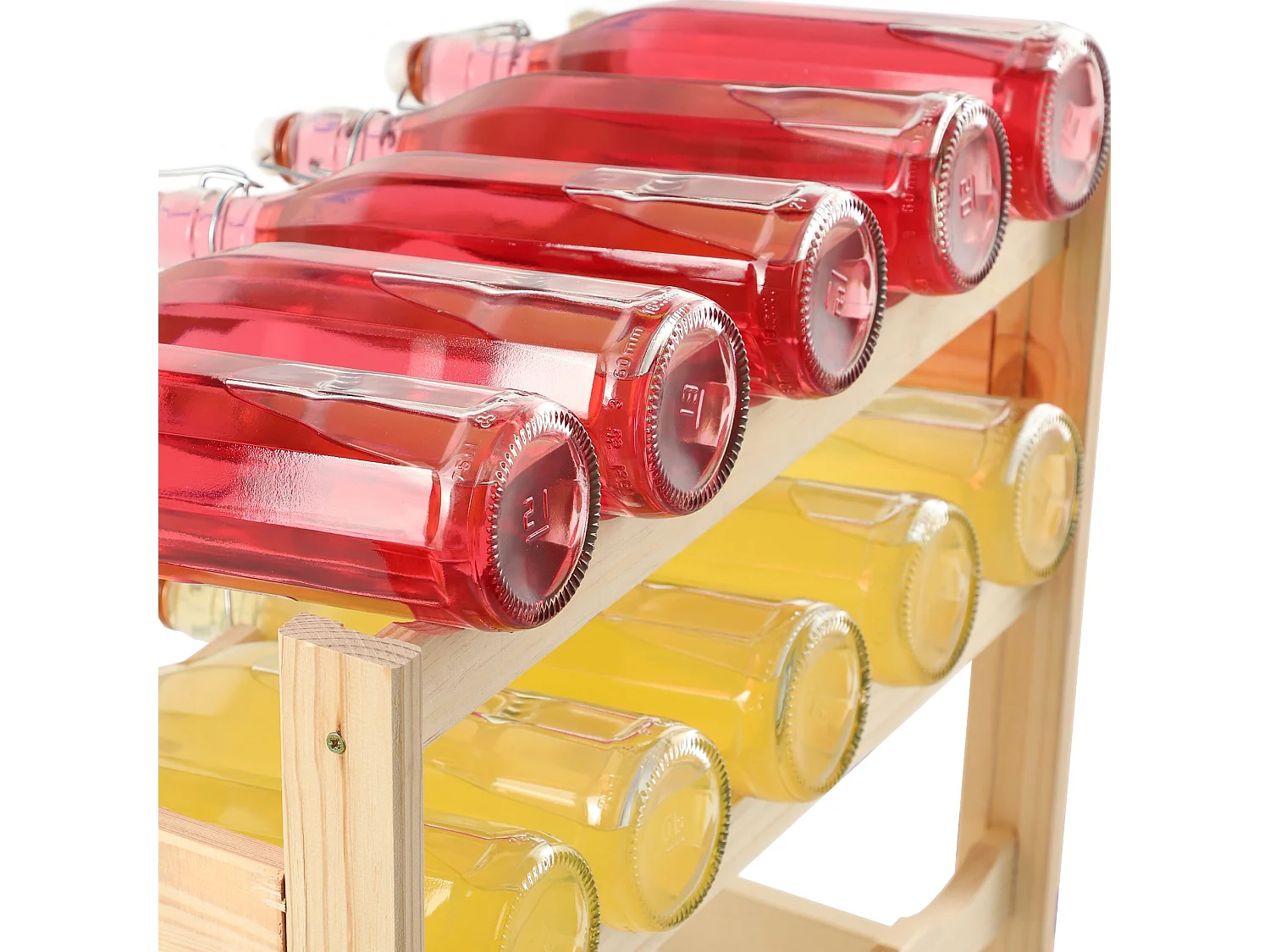 Casier à vin en bois KADAX, 54 x 53 x 25 cm, casier à bouteilles, 20 bouteilles, support à vin en pin, armoire à vin pour bouteilles de vin, collection de vin,