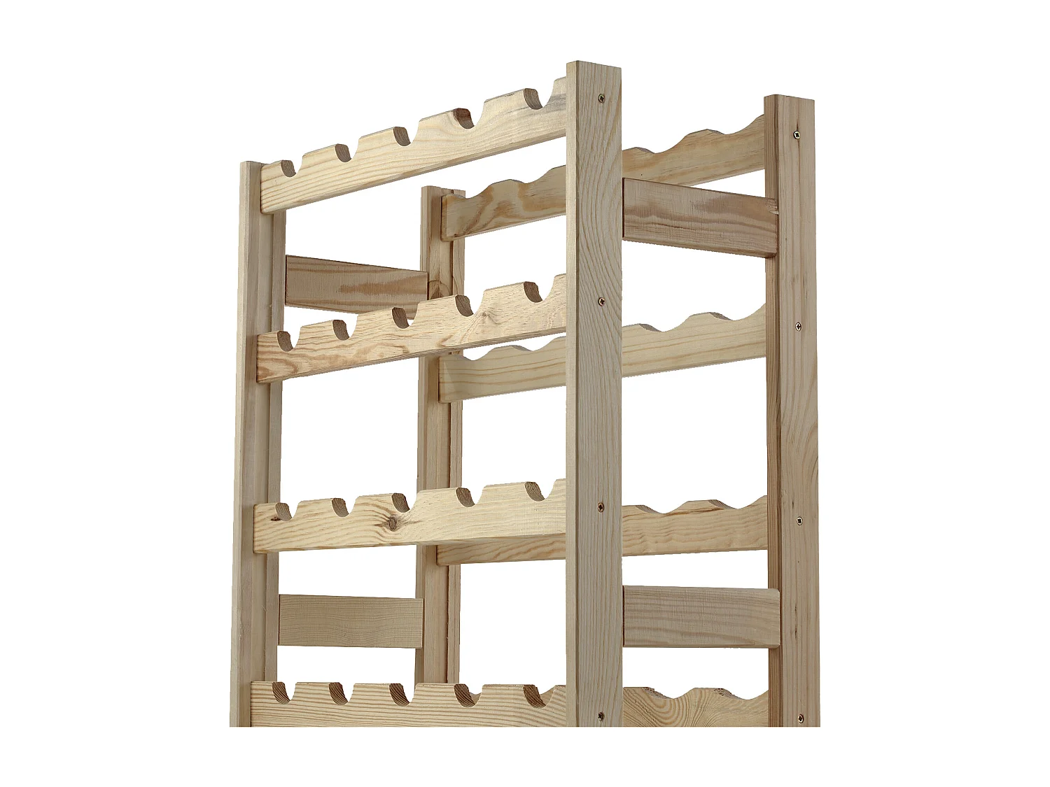 Casier à vin en bois KADAX, 54 x 53 x 25 cm, casier à bouteilles, 20 bouteilles, support à vin en pin, armoire à vin pour bouteilles de vin, collection de vin,