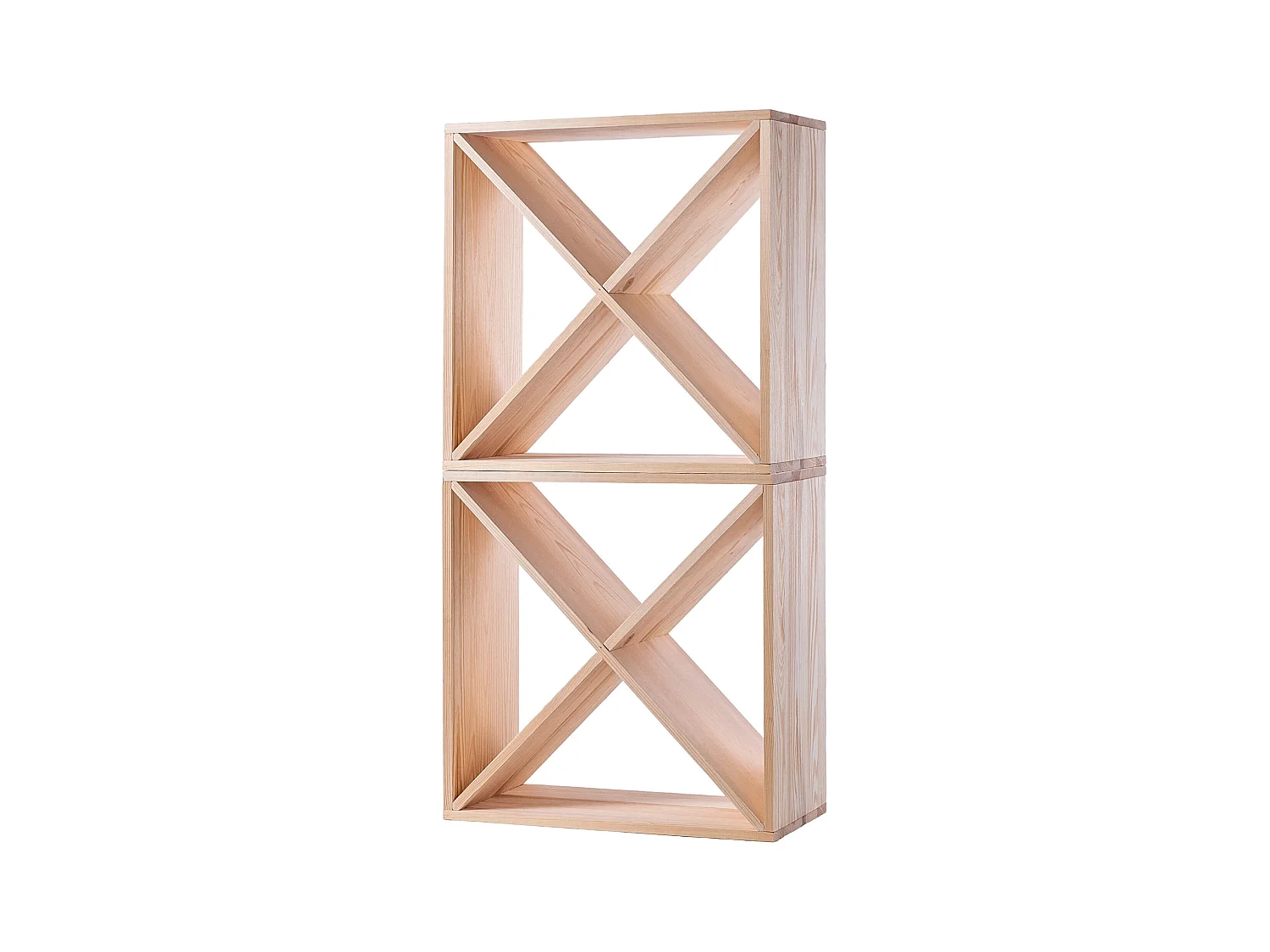 Loreo X Weinregal Holz hellbraun 2 Stück