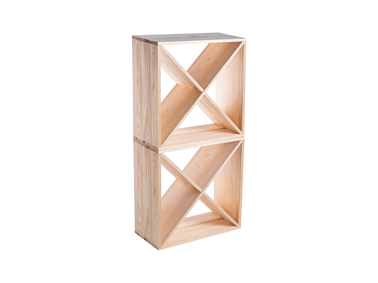 Loreo X Weinregal Holz hellbraun 2 Stück