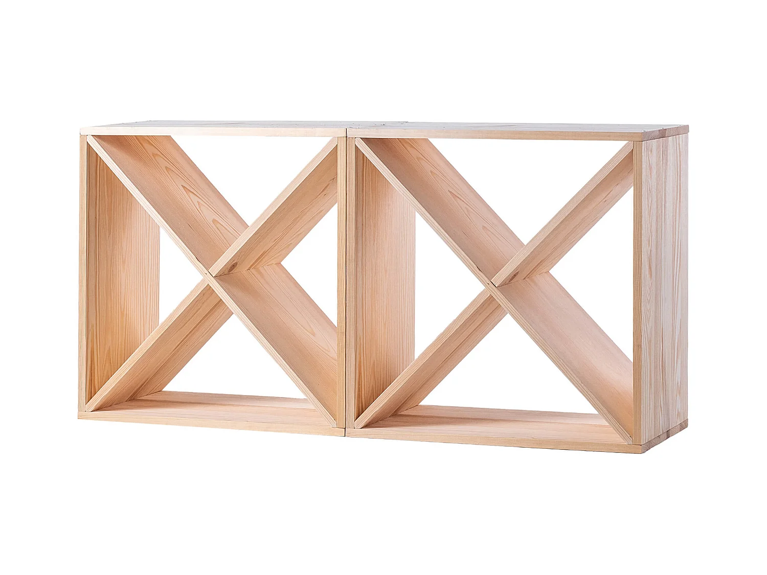 Loreo X Weinregal Holz hellbraun 2 Stück