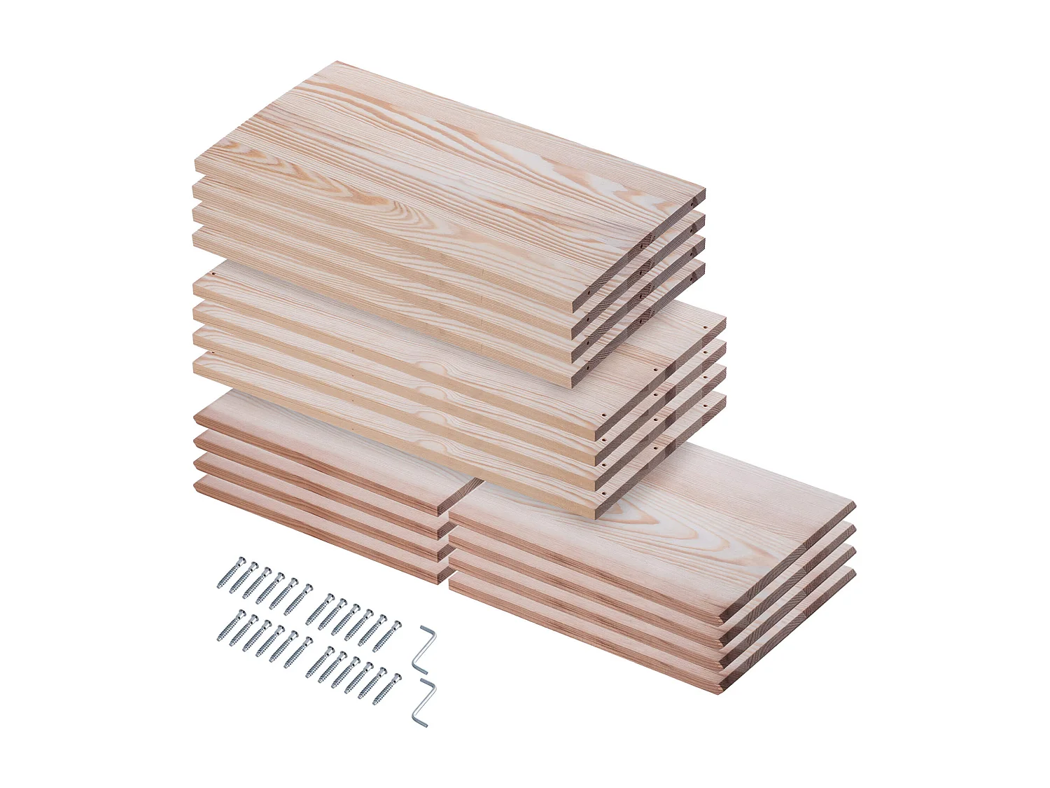 KADAX Regał na wino Loreo X drewniany jasny brąz 2szt